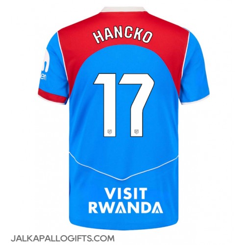 Atletico Madrid David Hancko #17 Kolmaspaita 2025-26 Lyhythihainen